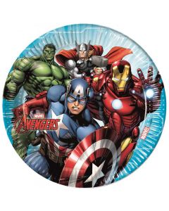 Avengers paptallerkner 8 stk.