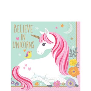 MAGICAL UNICORN SERVIETTER 16stk 25CM