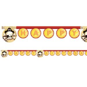 PIRAT HAPPY BIRTHDAY BANNER 2M