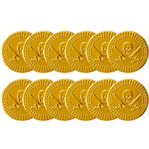 PIRAT GULDMØNTER 12STK