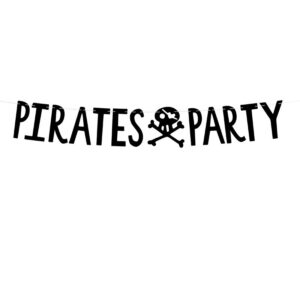 PIRATES PARTY BANNER 100CM SORT.