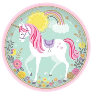 MAGICAL UNICORN PAPTALLERKNER 8 STK 23 CM